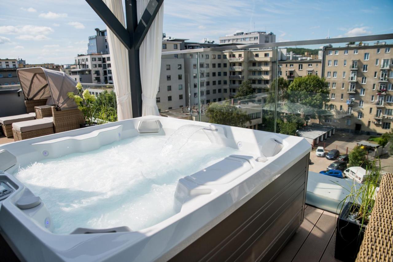 Luksusowy Penthouse Z Jacuzzi I Widokiem Na Morze Daire Gdynia Dış mekan fotoğraf